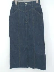 ◇ PAGEBOY ページボーイ バックスリット フリンジ ロング タイト ナロー スカート サイズS ブルー系 レディース P  【中古】 【1305060003381】のサムネイル
