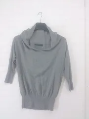 ◇ Spick & Span スピック＆スパン Vネック 長袖 ニット セーター グレー系 レディース E  【1305090004914】