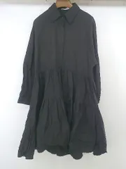 ◇ Girly Doll ガーリードール スタンダードカラー 長袖 膝下丈 ワンピース ブラック レディース E  【1305090006475】のサムネイル