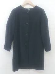 ◇ CIAOPANIC チャオパニック 長袖 ノーカラー コート サイズ F ネイビー レディース E  【1305110013209】