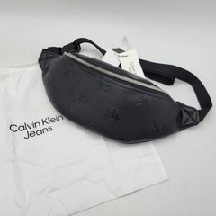 【新品】カルバンクライン ウエストバッグ ボディバッグ モノロゴ 黒 Calvin Klein（カルバン・クライン） ウエストポーチ ボールド ロゴ