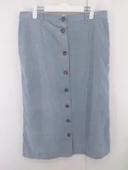 ◇ w closet ダブルクローゼット フロントボタン ロング ナロー スカート サイズ縦 L 横 2XL＋ グレー系 レディース E  【1305110025318】のサムネイル