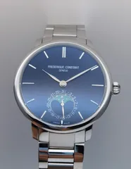 中古 フレデリックコンスタント FREDERIQUE CONSTANT スリムライン FC-703N3S6B ムーンフェイズ デイト SS メンズ 自動巻き 腕時計のサムネイル