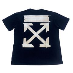 希少人気モデル☆ オフホワイト テープクロス 両面ロゴ Tシャツ L