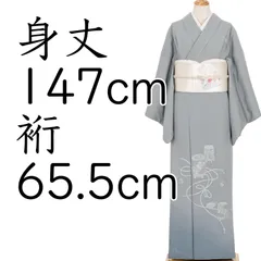 付け下げ　汕頭蘇州刺繍　貝桶文　ショートサイズのサムネイル