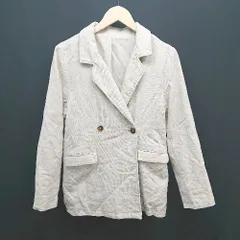 ◇ Lian リアン シンプル ジャケット バックスリット 長袖 アウター サイズF アイボリー レディース E  【1305150013641】のサムネイル