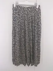 ◇ PAGEBOY ALICIA レオパード バックウエストゴム ロング プリーツ スカート サイズF ベージュ ブラック レディース E  【中古】 【1305160001195】のサムネイル