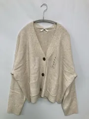 UNIQLO ユニクロ カーディガン/ボレロ XL アイボリー ウール・ニット 無地 ミドル丈 長袖 レディース