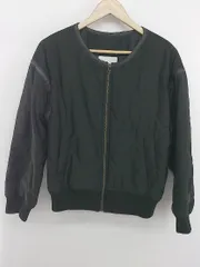 ◇ PAGEBOY ページボーイ ALICIA ノーカラー ジップアップ 長袖 中綿 ジャケット サイズF ブラック系 レディース E  【中古】 【1305160022626】のサムネイル