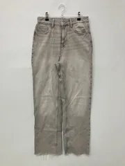 ZARA ザラ デニムパンツ EUR 36/USA 4/MEX 26 グレー フルレングス 無地 スタンダード ストレート レギュラー ヴィンテージ レディース