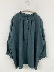 25SS新品タグ付✨シニヨン シアーシャーリングシャツ バンドカラー 
