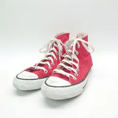 ◇ CONVERSE コンバース ネクスター110 ハイカット スニーカー サイズ24.0 レッド/ホワイト レディース （メンズ） E  【1305180022521】のサムネイル