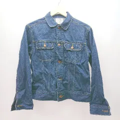 ◇ CUBE SUGAR 胸ポケット シンプル オシャレ オールシーズン 長袖 デニムジャケット サイズM ブルー系 レディース E  【1305180029322】のサムネイル