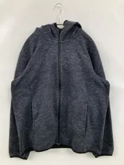 UNIQLO ユニクロ パーカー XL グレー コットン 無地 ジップアップ 長袖 メンズ