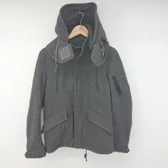 ◇ nano universe ナノ ユニバース ウール混 長袖 コート サイズM ダークグレー系 メンズ P  【1305240018723】のサムネイル