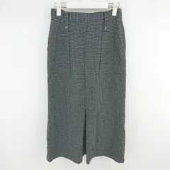 ◇ Kastane カスタネ チェック タック ロング ナロー スカート サイズF ブラック グレー系 レディース P  【1305240024038】のサムネイル