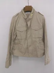 ◇ OPAQUE.CLIP カジュアル スタンドカラー 長袖 ジップアップ ジャケット サイズ38/M ベージュ系 レディース E  【中古】 【1305250014128】