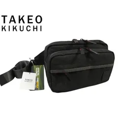 新品正規1.8万円 TAKEO KIKUCHI タケオキクチ トゥルー ボディバッグ 黒(BLK) 739912