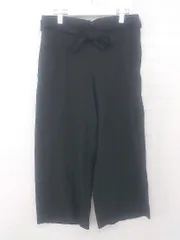 ◇ ◎ ZARA Trafaluc collection ウエストリボン付き ワイドパンツ サイズEUR M USA M MEX 28 ブラック レディース E  【1305250023816】