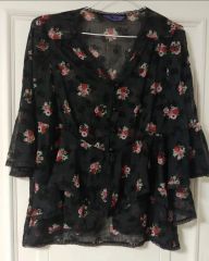 美品☆Anna Sui☆総刺繍チュニックブラウス☆U.S.A.製 - メルカリ