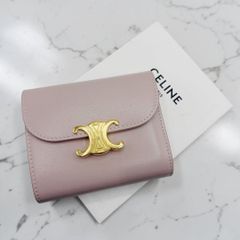 CELINE トリオンフ 三つ折り財布 ピンク（ノベルティ） - メルカリ