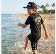 【最短翌日配達】 ビラボン キャップ キッズ BILLABONG 帽子 トラッカー 男の子 女の子 ジュニア サーフブランド  BF015-900-BLKのサムネイル
