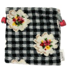 FEILER フェイラーポーチ ミニ巾着 ヴィシーチェック 花柄 完売品 レア 