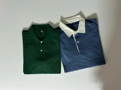 ユニクロ ポロシャツ 半袖 カラーTシャツ 2枚