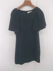 ◇ Kaon カオン バックリボン かわいい フレンチスリーブ ミニ チュニック ワンピース サイズS ブラック レディース E  【1305300006455】のサムネイル