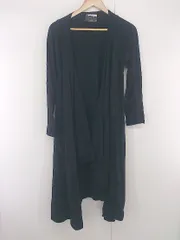 ◇ pattern torso antiqua アンティカ 長袖 ロング ニット カーディガン ブラック レディース E  【1305300004673】