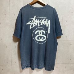 STUSSY 00s 紺タグ 両面プリント Tシャツ L - メルカリ