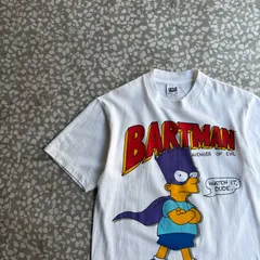 anvil / 80’s usa製 Simpsons BARTMAN Tee アンヴィル　シンプソンズ　80年代　シングルステッチ　アメリカ製　アニメ　アメコミ　Tシャツ　 ストリート　ユニセックス　 vintage 白