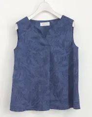 ◇ Simplicite シンプリシテェ 総柄 ノースリーブ ブラウス カットソー ブルー系 レディース E  【1306020011545】のサムネイル