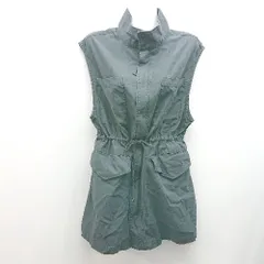 ◇ Simplicite ジップアップ 胸ポケット シンプル オシャレ ノースリーブ ジャケット 表記なし グレー系 レディース E  【1306050042571】のサムネイル