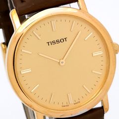 稼働 TISSOT E168 ゴールド ヴィンテージ 腕時計 電池新品 クォーツ 