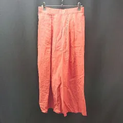 ◇ 新品 Re:EDIT リエディ ボリューム ウエストゴム 裏地 ロング丈 フレア スカート サイズL オレンジレッド レディース E  【1306050056905】のサムネイル