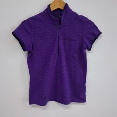 THE NORTH FACE ザノースフェイス パープル ハーフジップ レディース Tシャツ 90