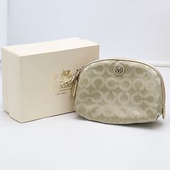 P1 未使用保管品 コーチ COACH ポーチ シグネチャー - メルカリ