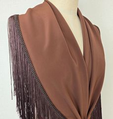 希少美品】ユキサブロウワタナベ ピンク カシミヤ 大判 ぽんぽん