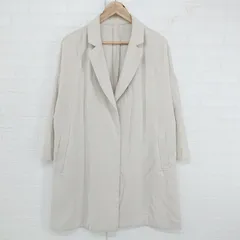 ◇ N. Natural Beauty Basic シンプル ボタンレス 長袖 ロング ジャケット コート サイズM アイボリー系 レディース E  【1306080000015】のサムネイル