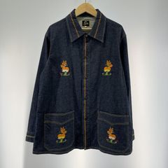 Needles デニムベスト キノコ刺繍 バタフライ インディゴ Sサイズ