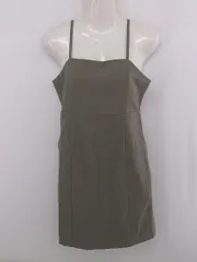 ◇ natural couture バックジップ ミニ キャミソール ワンピース サイズＦ ダークベージュ系 レディース E  【1306080009360】のサムネイル