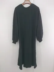 ◇ tiptop ティップトップ シンプル 無地 トレーナー 長袖 膝下丈 ワンピース サイズF ブラック レディース P  【1306120007967】のサムネイル