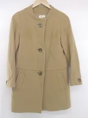 ◇ le.coeur blanc ルクールブラン ウール混 長袖 コート サイズ38 キャメル ブラウン系 レディース P  【1306120010820】のサムネイル