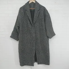 ■ SENSE OF PLACE by URBAN RESEARCH グレンチェック チェスター コート サイズF ブラック ホワイト マルチ レディース P  【1306120008773】のサムネイル