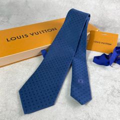 LOUIS VUITTON ネクタイ モノグラム ネイビー ヴィヴィエンヌ - メルカリ