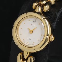 FENDI 640L カメレオン 腕時計 クォーツ ゴールド レッド 稼働 - メルカリ