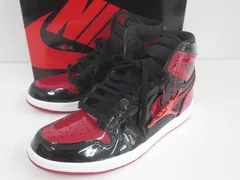 ★7238☆NIKE ナイキ 555088-063 AIR JORDAN 1 RETRO HIGH OG Patent Bred スニーカー　極美品　27㎝