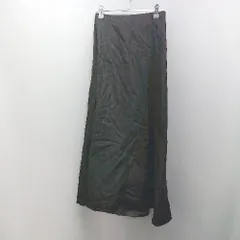 ◇ BEAMS サイドジップ ウエストゴム リボン シンプル ロング丈 フレア デニムスカート 表記なし グレー系 レディース E  【1306140023756】のサムネイル