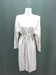 ◇ perlepeche ペルルペッシュ 前開き 生地薄手 ロング丈 ワンピース サイズ38 パープル レディース E  【1306140022568】のサムネイル